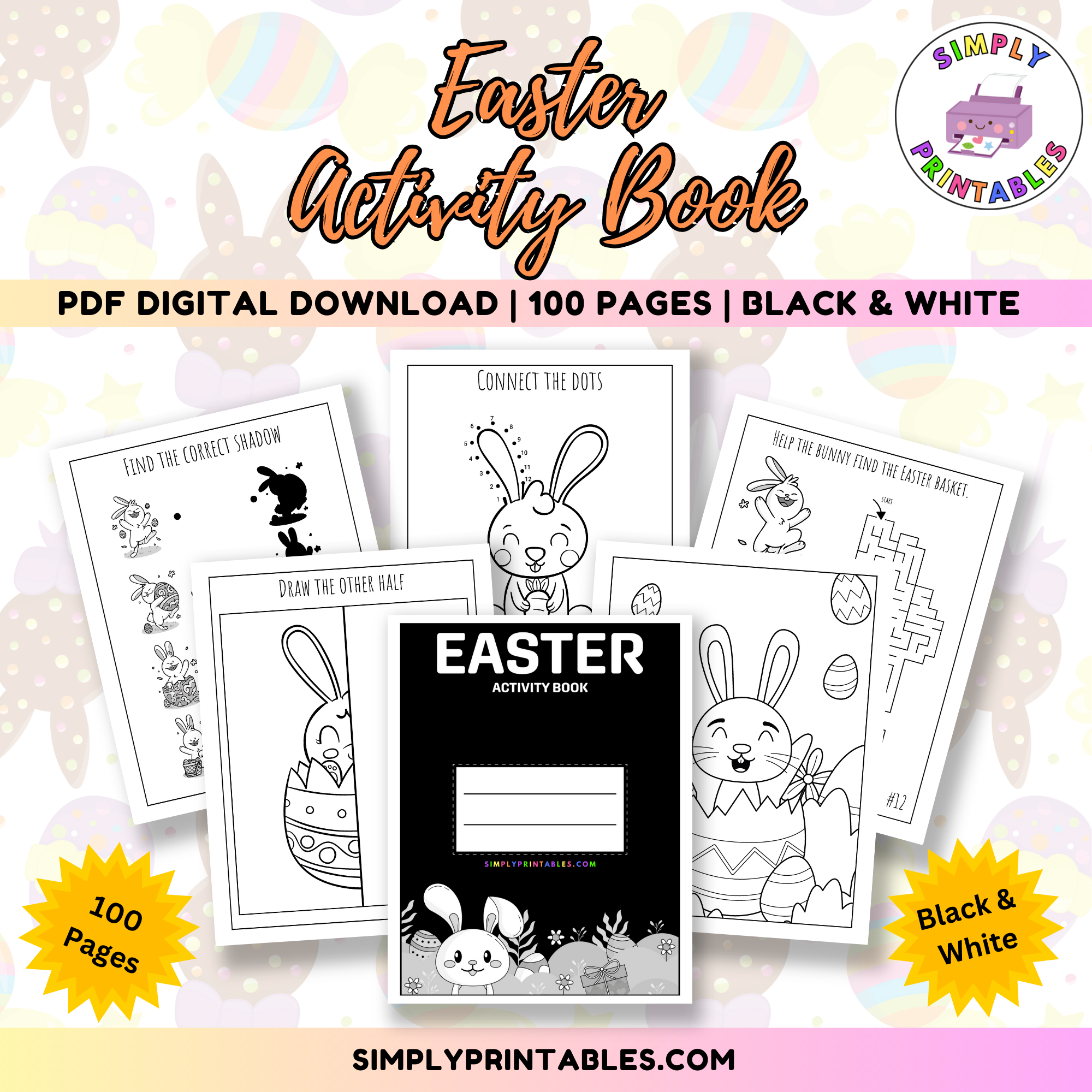 Easter Activity Book Mega Pack SimplyPrintables